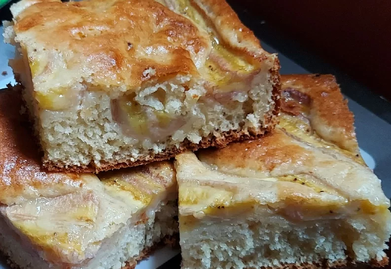 Bolo de Banana Massa Fofinha