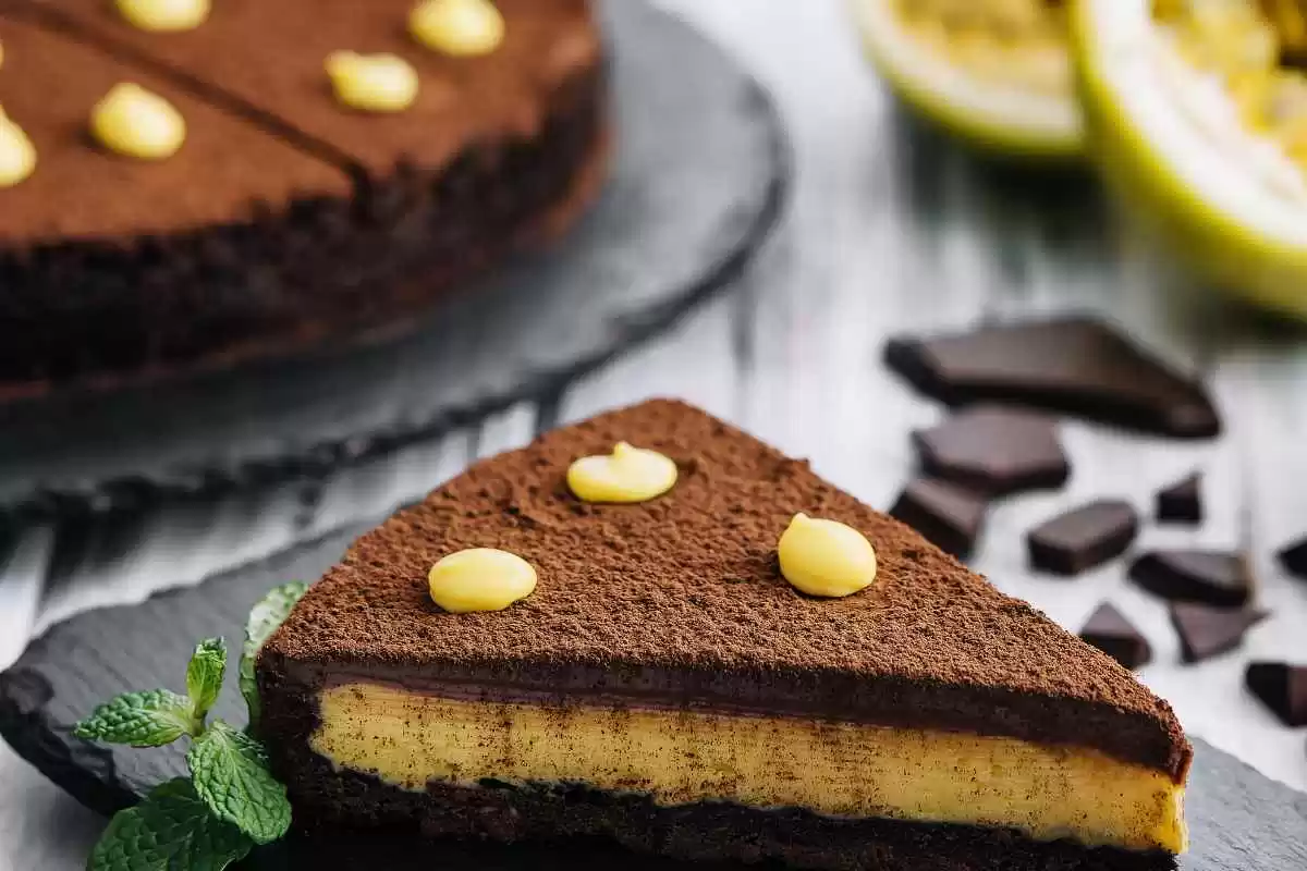 Torta de Maracujá com Chocolate