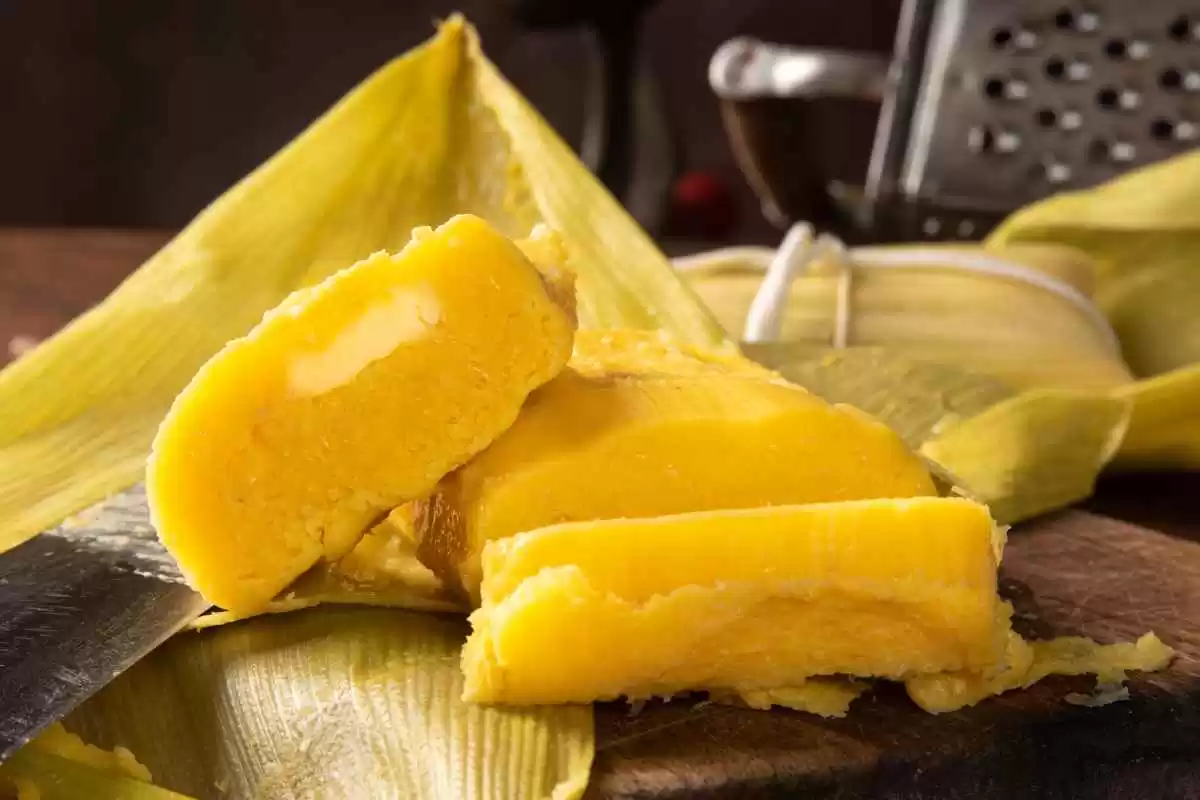 Pamonha Salgada com Queijo