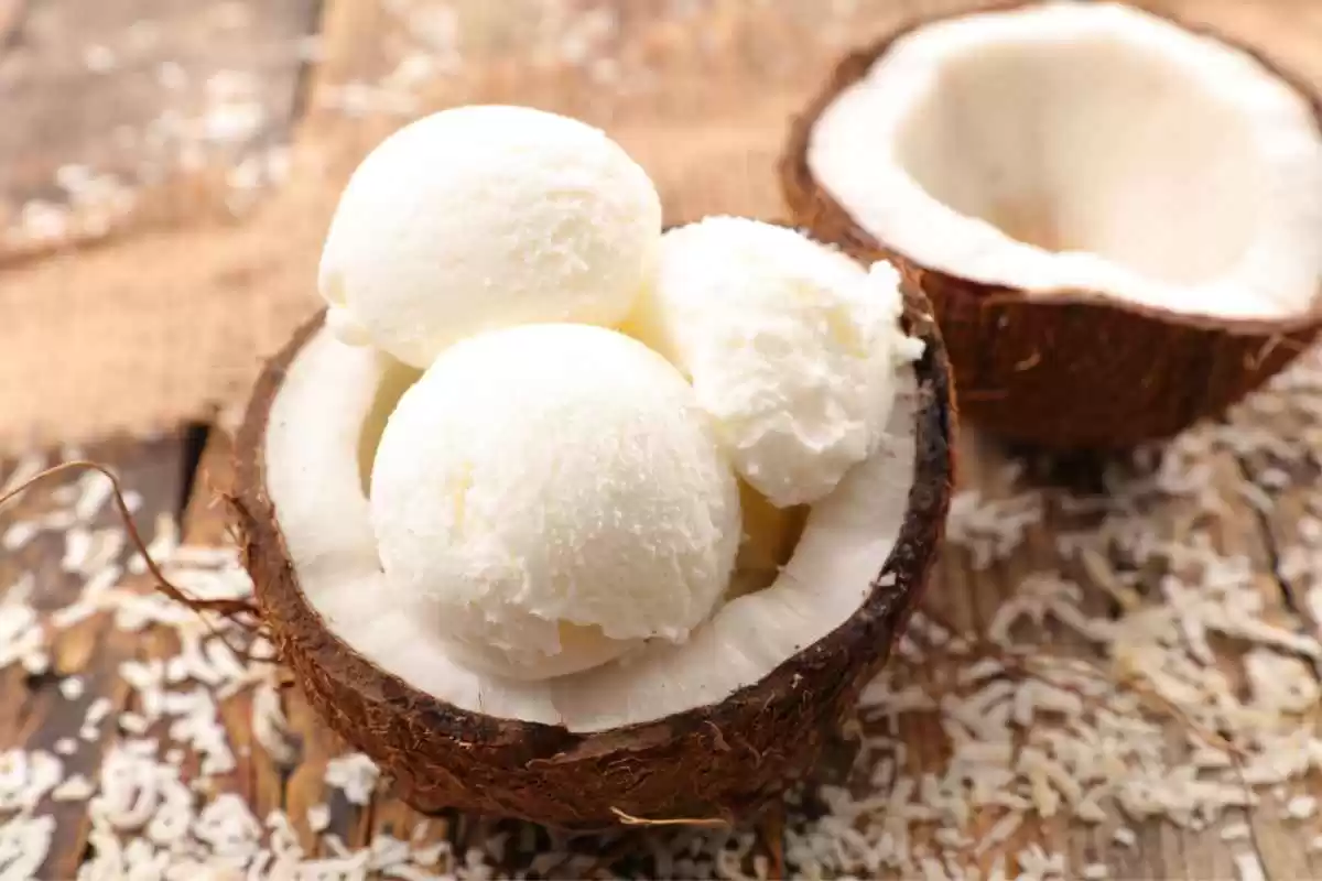Sorvete Caseiro muito Cremoso de Coco