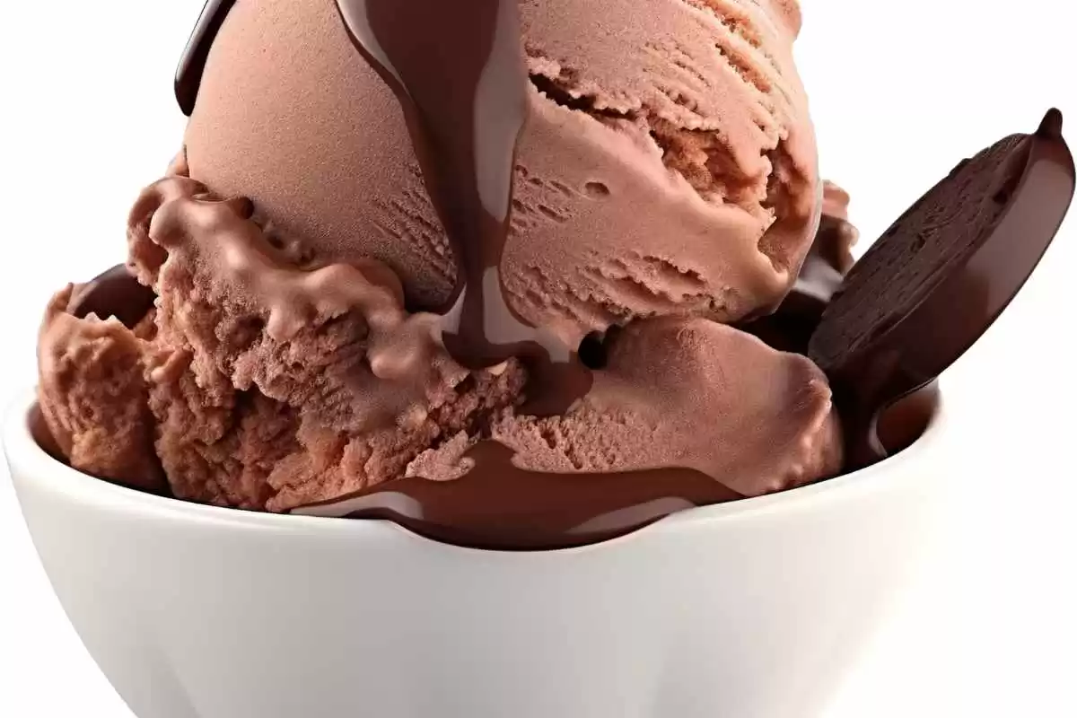 Sorvete Caseiro Cremoso de Chocolate